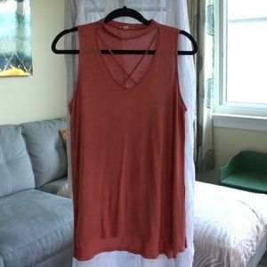 Ultra Flirt Neck Cutout Tank Top